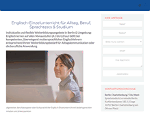 Tablet Screenshot of englisch-einzelunterricht-berlin.de